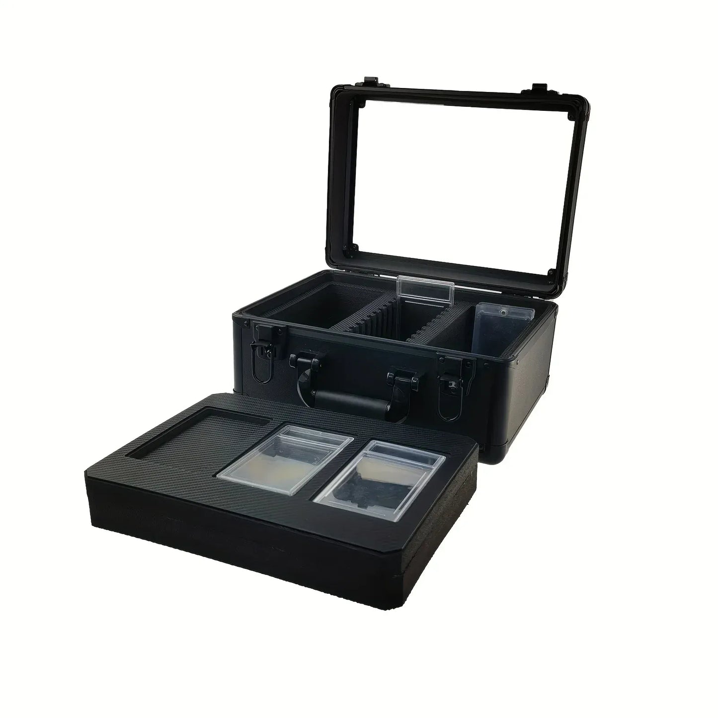 Dealdex Boîte de rangement 3 rangées pour boitier PSA/BGS/CGC – Couvercle transparent