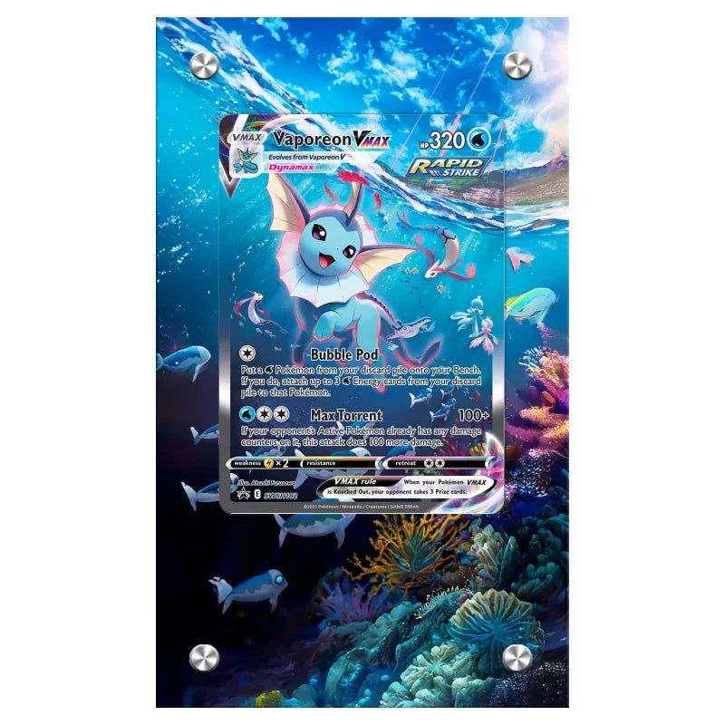 Dealdex Présentoir acrylique carte Pokémon – Aquali - VMAX