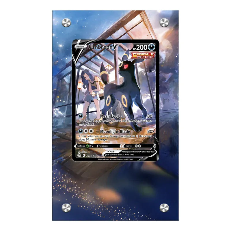 Dealdex Présentoir acrylique carte Pokémon – Noctali - V