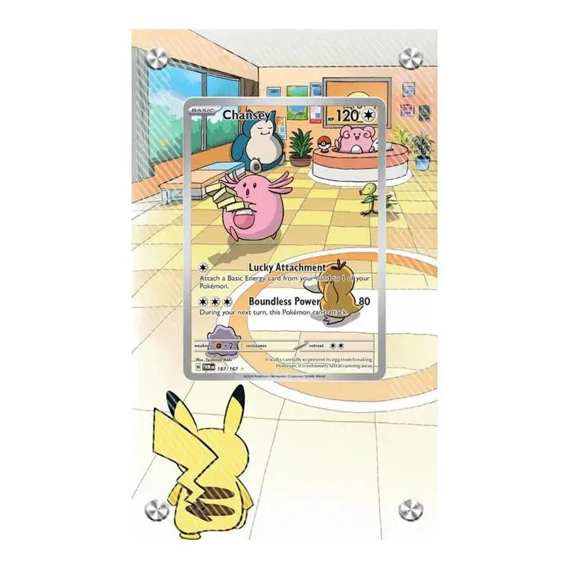 Dealdex Présentoir acrylique carte Pokémon – Ronflex - Psykokwak - Mélofée