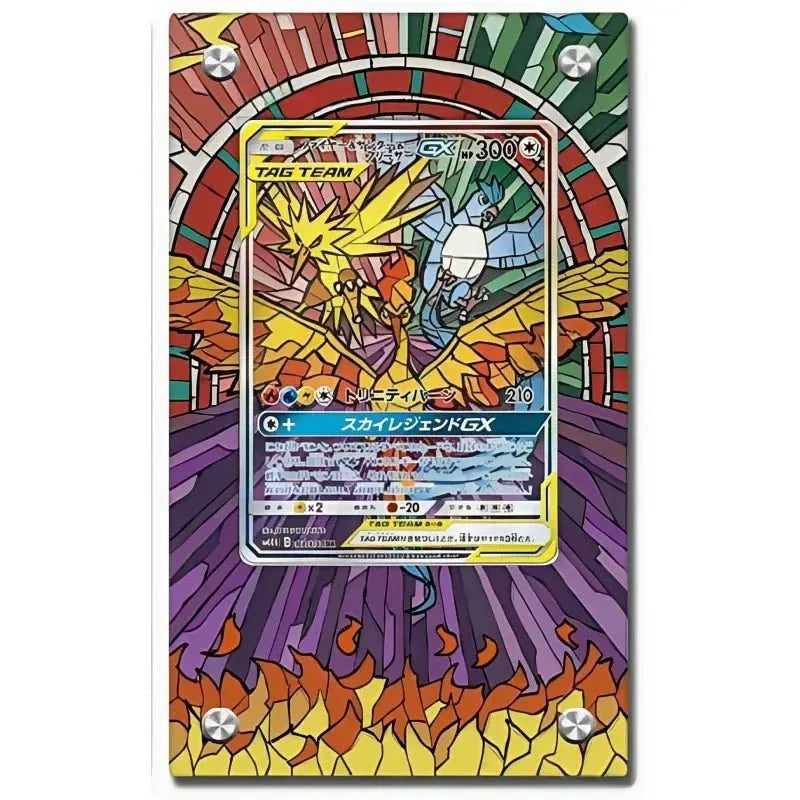 Dealdex Présentoir acrylique carte Pokémon – Sulfura - Electhor - Artikodin - Escouade Promo